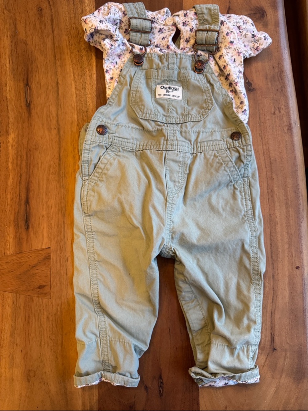 OshKosh B'gosh Light Sage Green  Overalls